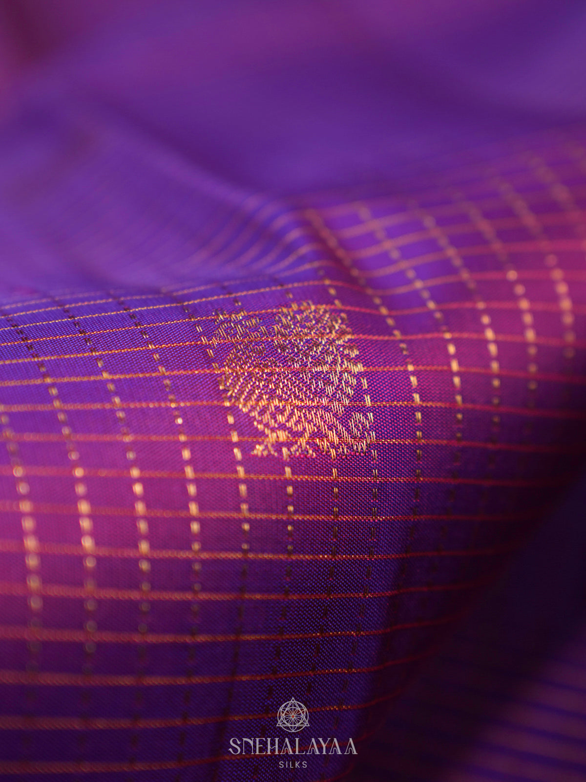 Lavender Kanjivaram Silk Saree
