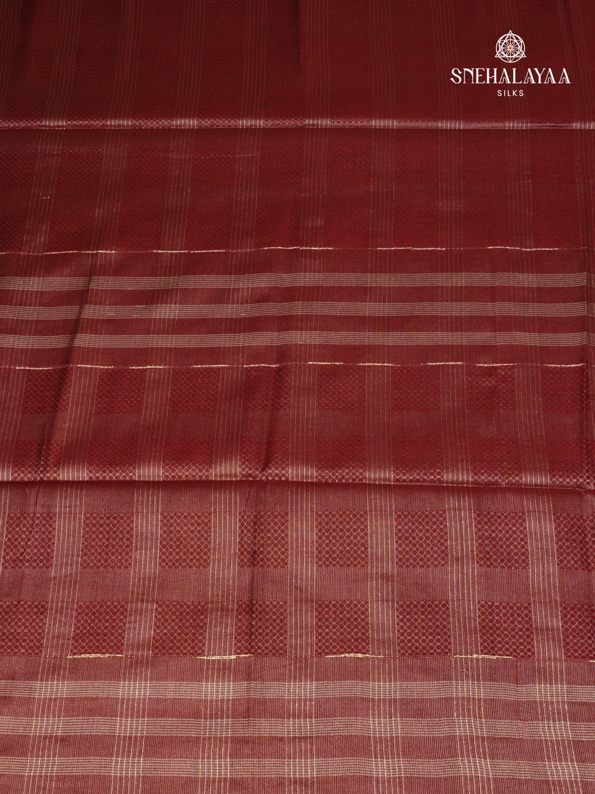 Maroon Bamboo Silk Saree
