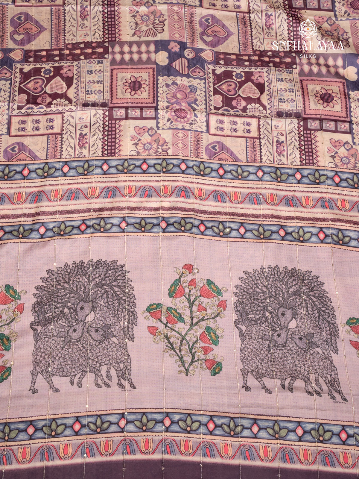 Brown Tussar Saree
