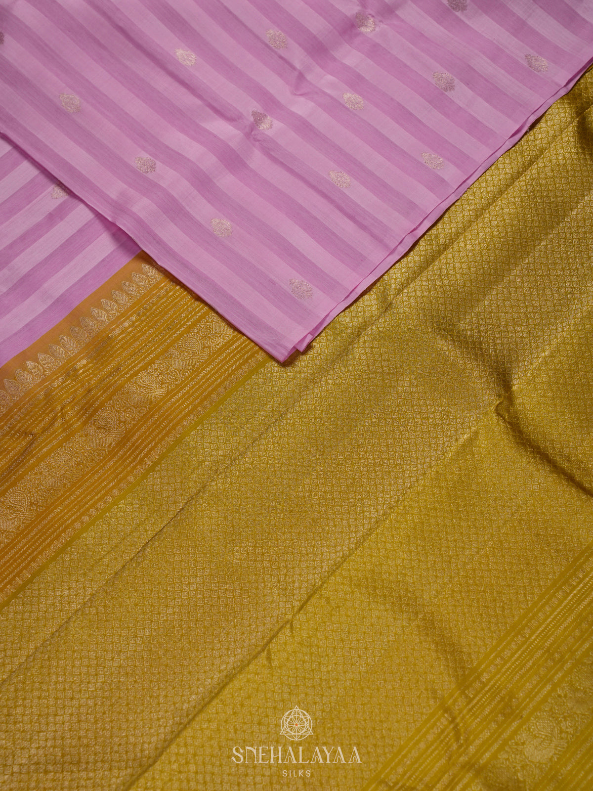Lavender Kanchi Linen Silk Saree