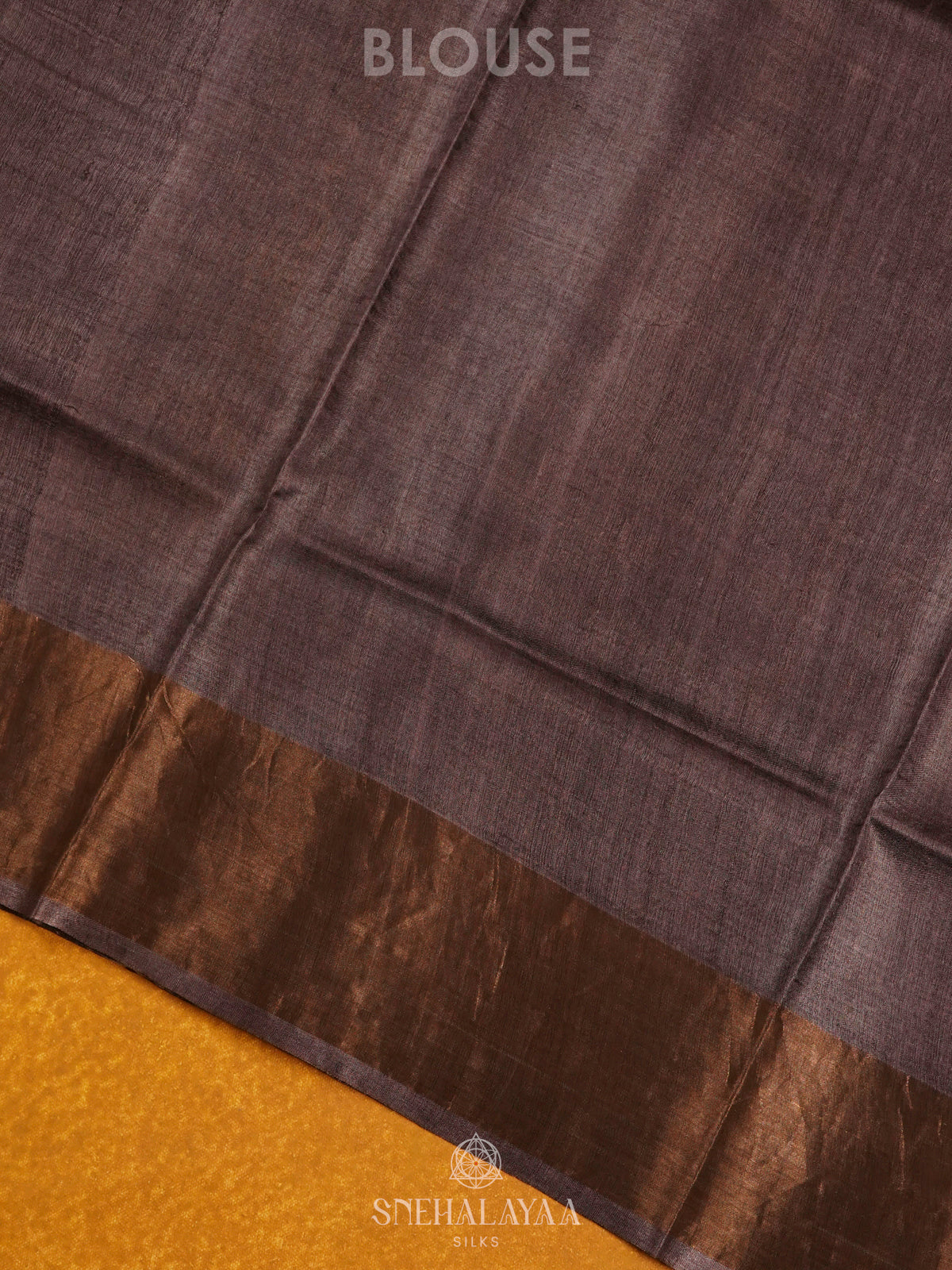 Brown Tussar Saree
