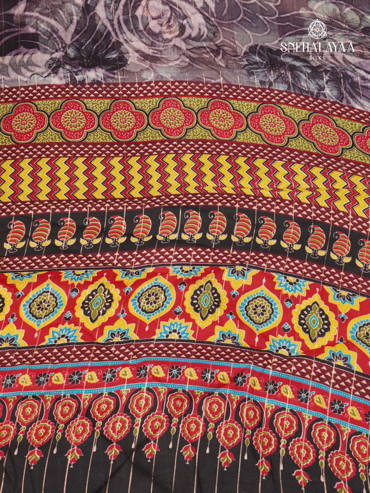 Multi Colour Dola Silk Saree