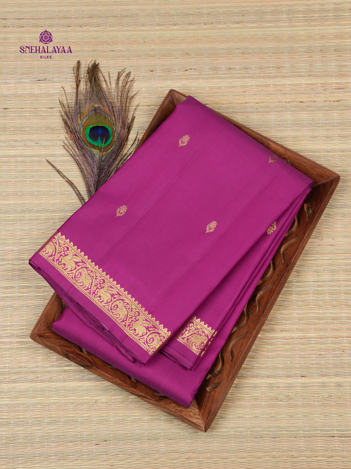 Purple Kanjivaram Silk Saree