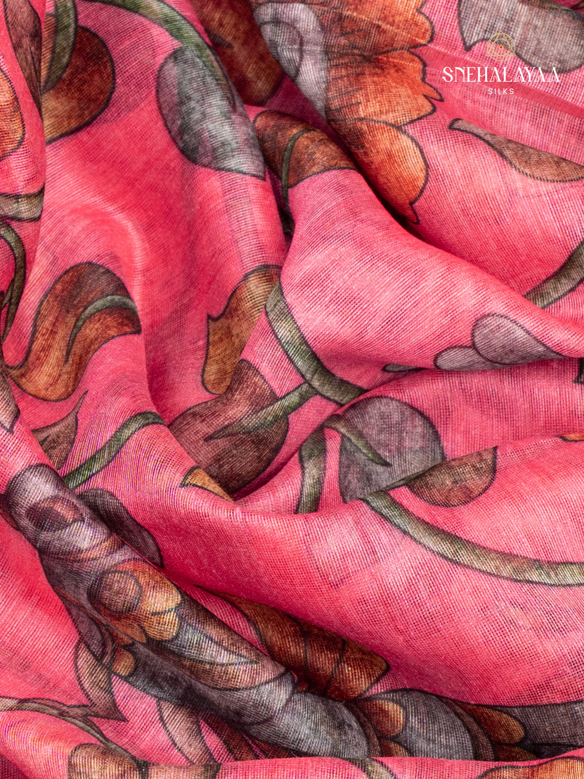 Pink Chanderi Saree