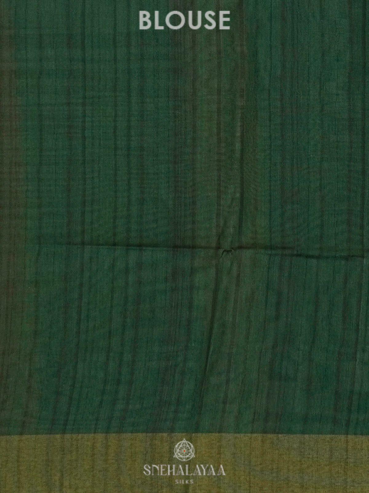 Beige With Green Border Tussar Saree