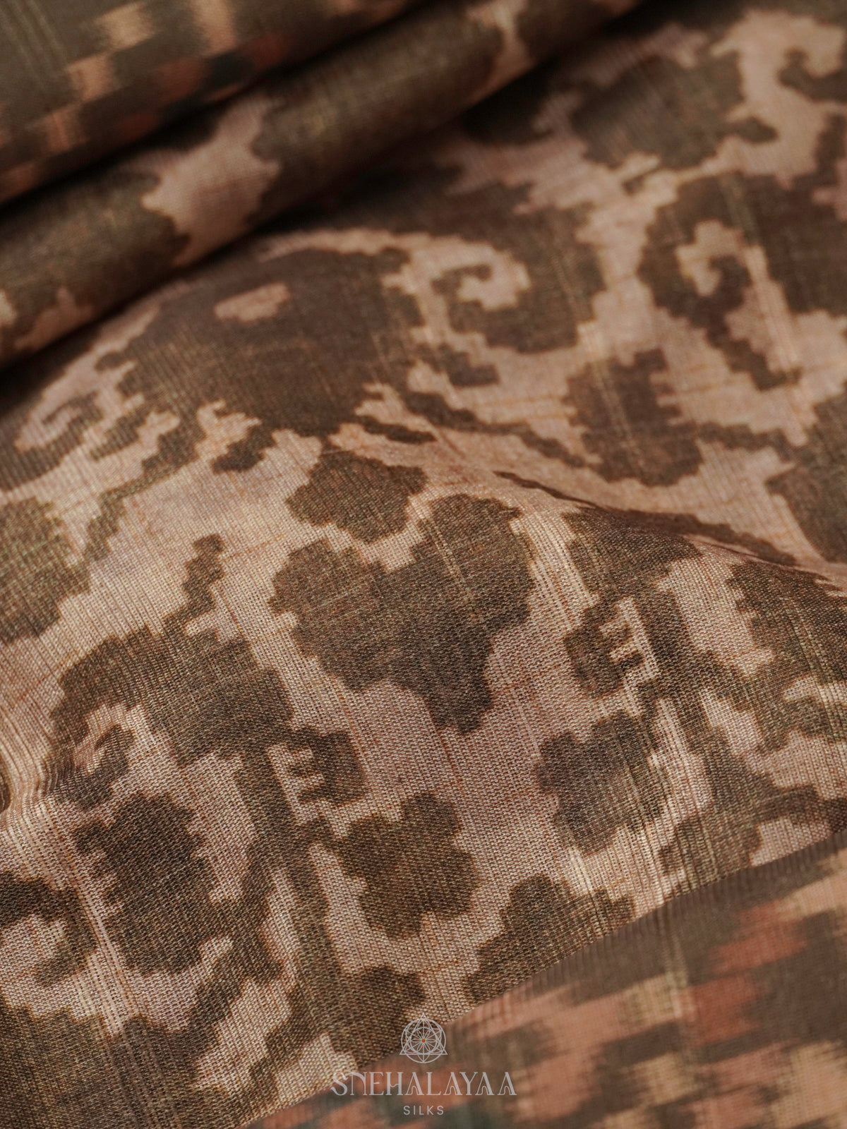 Brown Tussar Saree