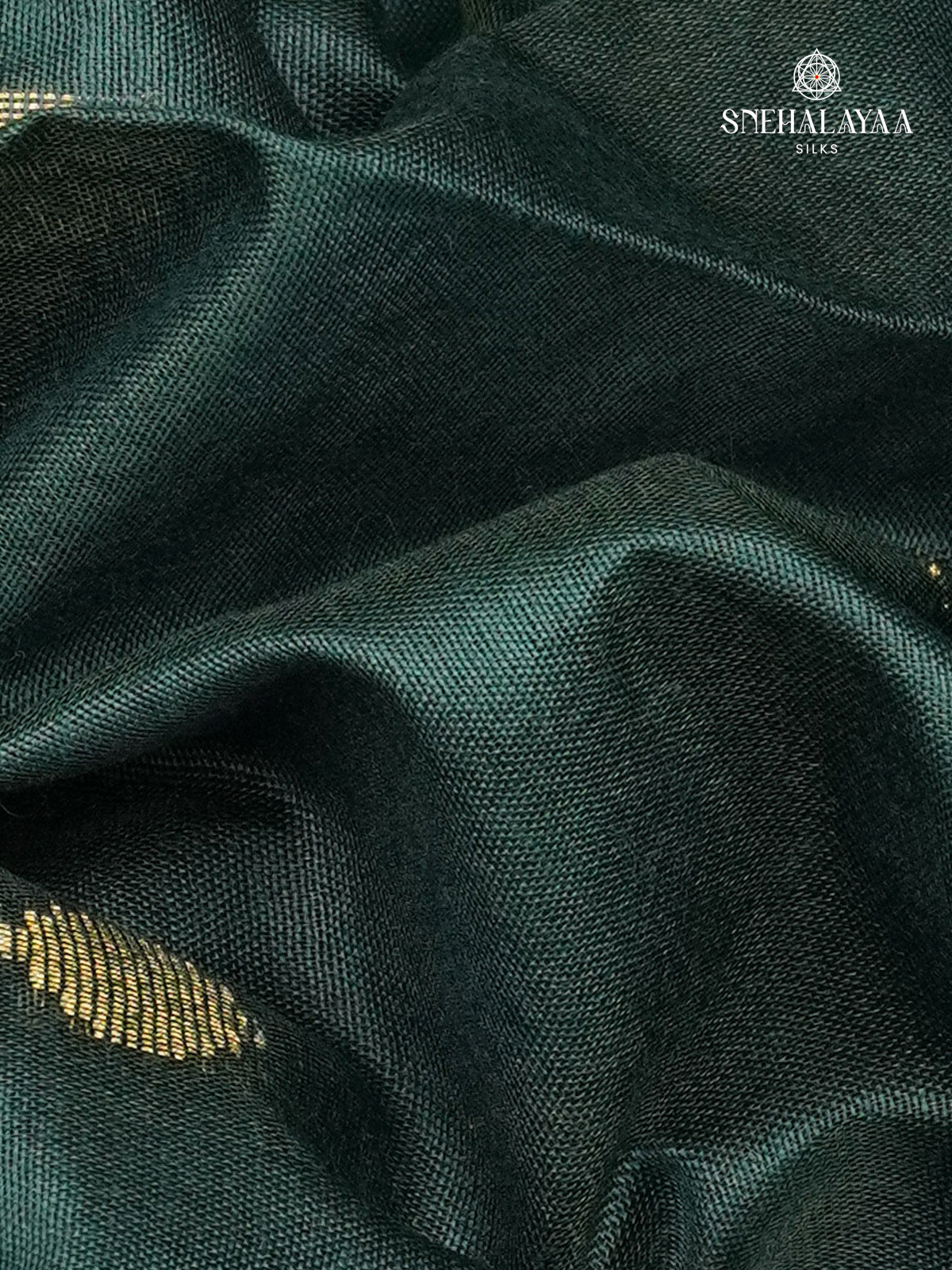 Emerald Green Bamboo Silk Saree
