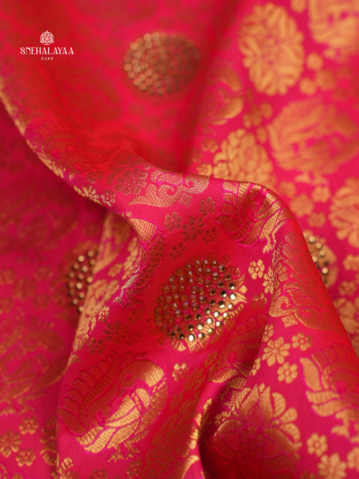 Rani Pink Designer Saree