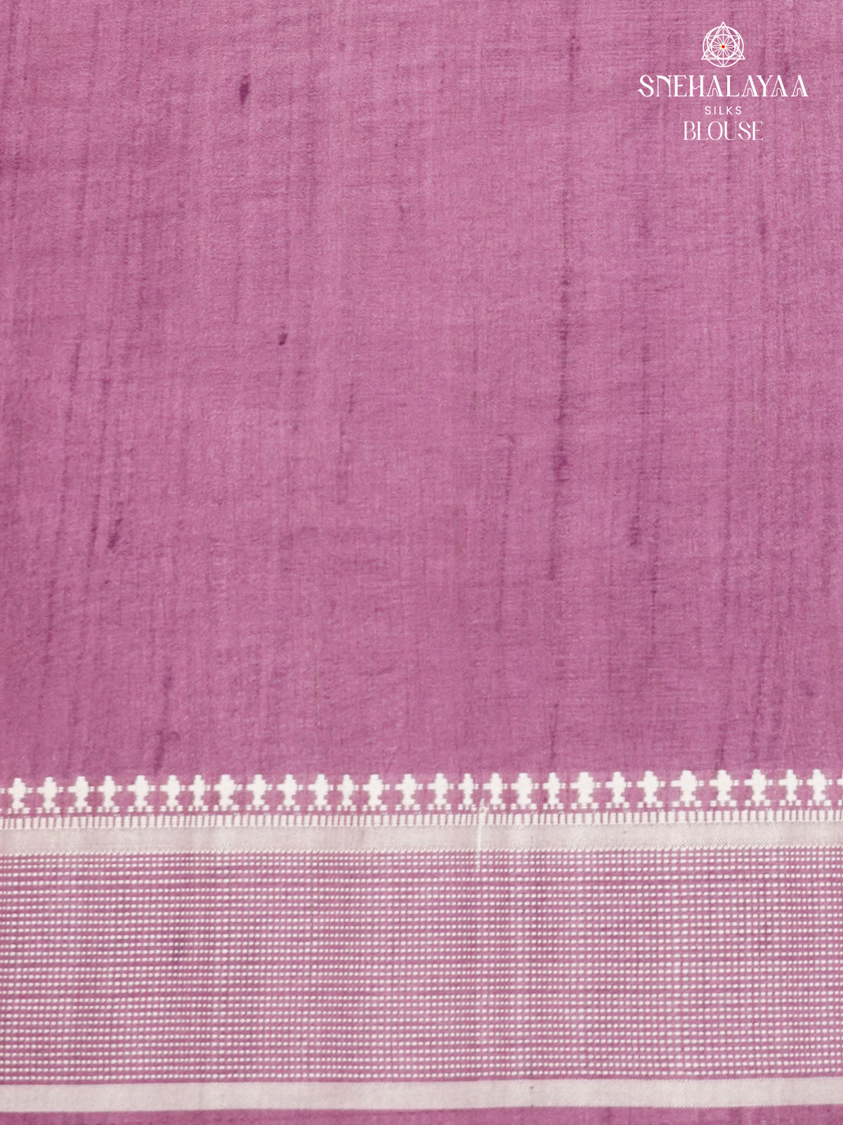 Magenta Floral Printed Tussar Saree