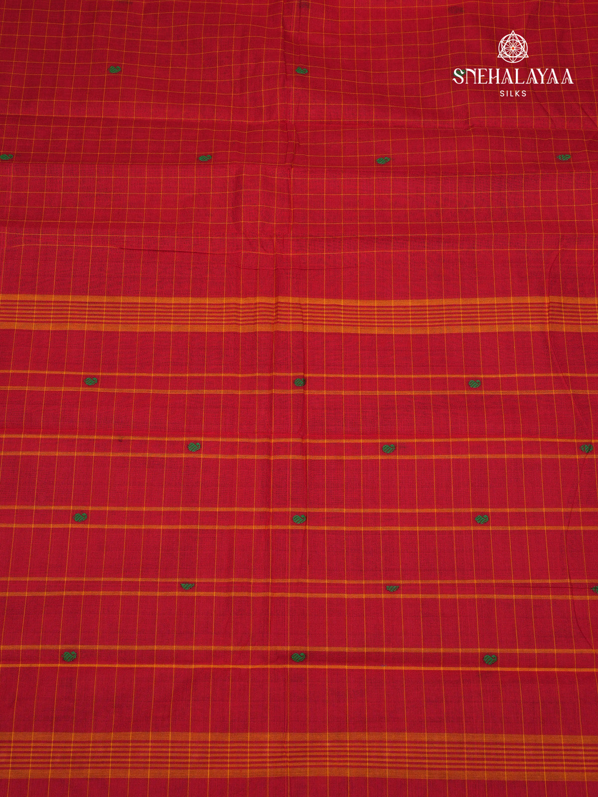 Red Chettinad Cotton Saree