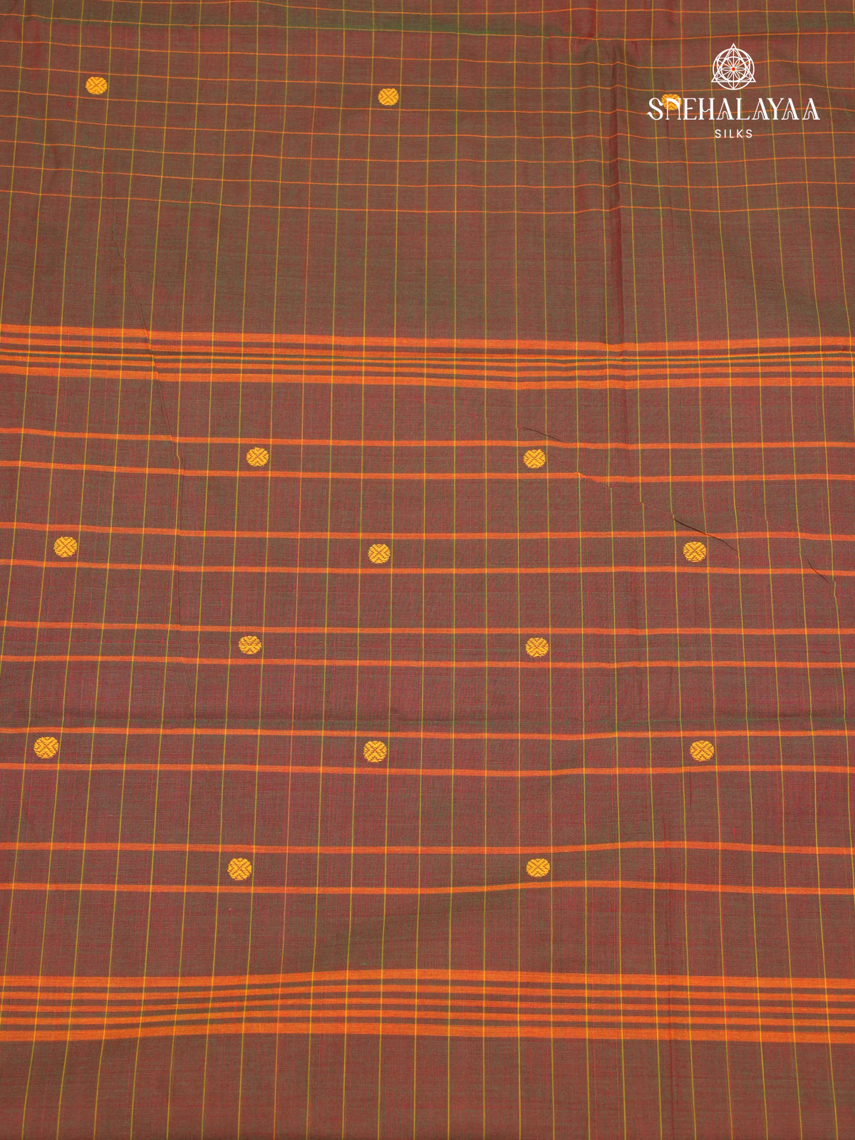 Brown Chettinad Cotton Saree