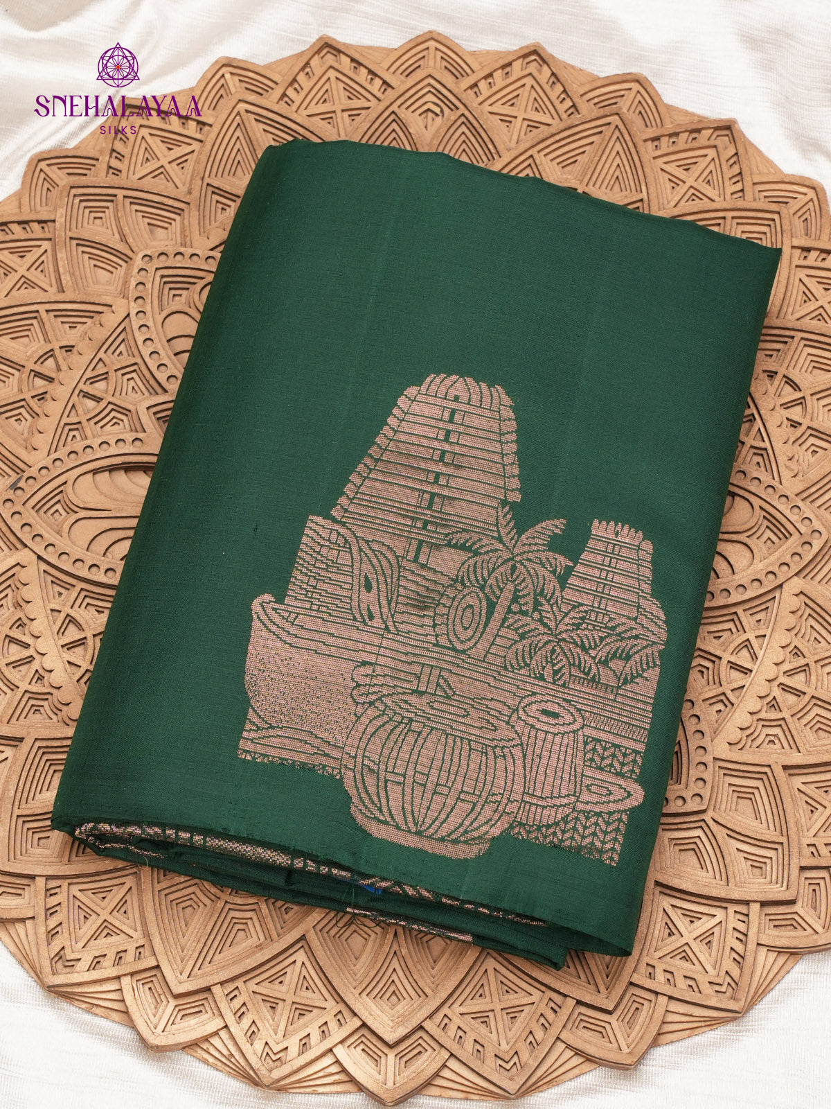 Green Kanjivaram Soft Silk Saree