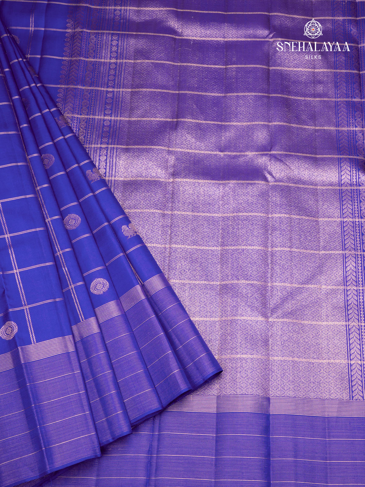 Royal Blue Kanjivaram Silk Saree