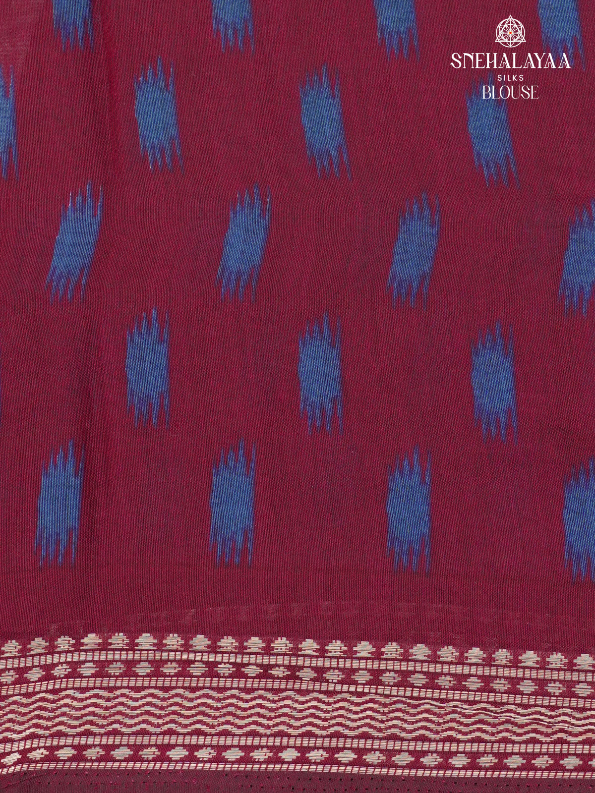 Blue Chanderi Saree