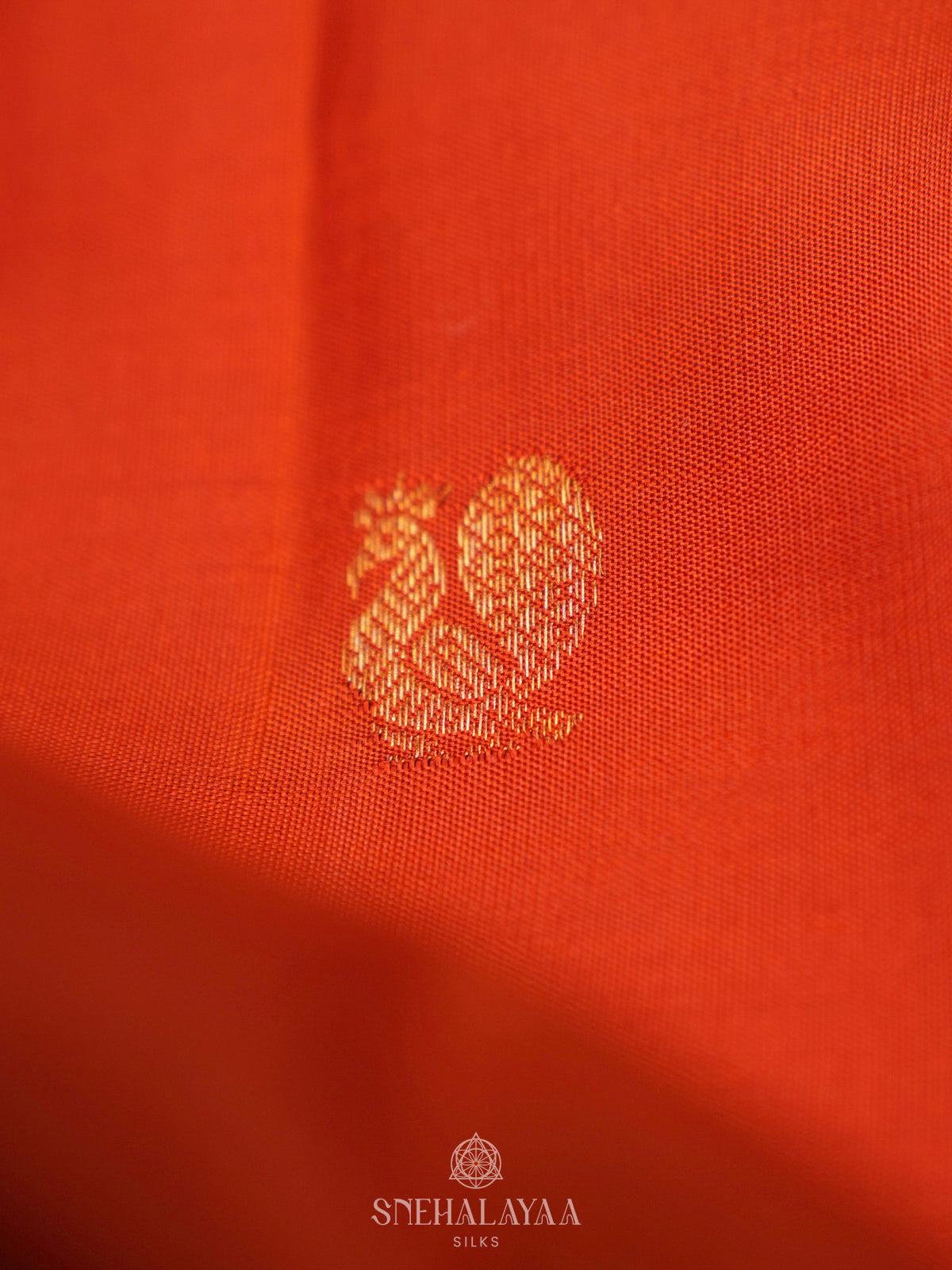 Orange Kanjivaram Silk Saree