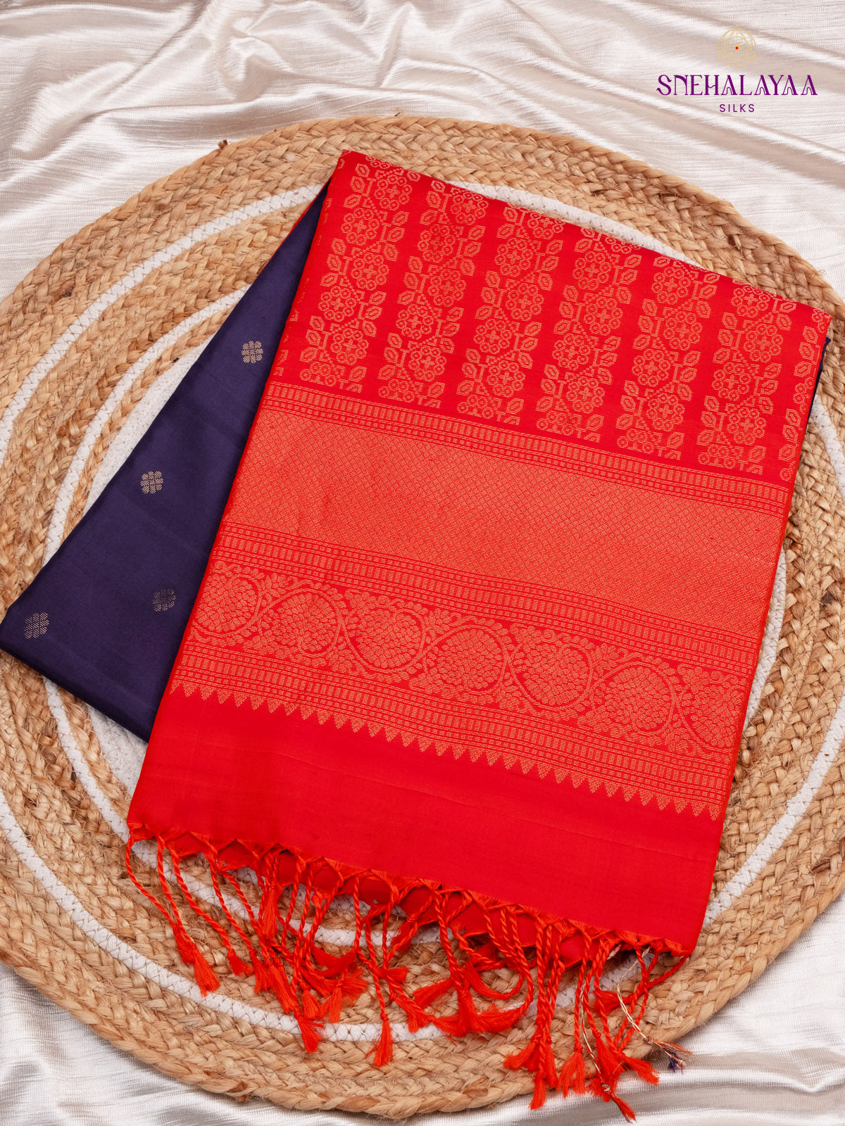 Violet Kanjivaram Soft Silk