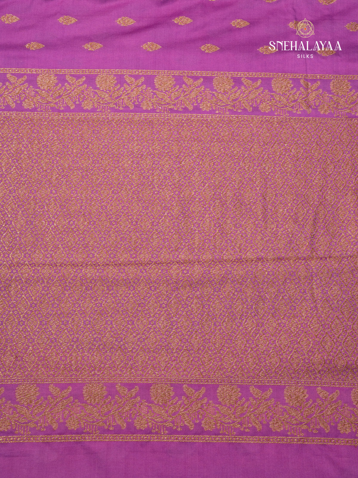 Pink Satin Banaras Saree