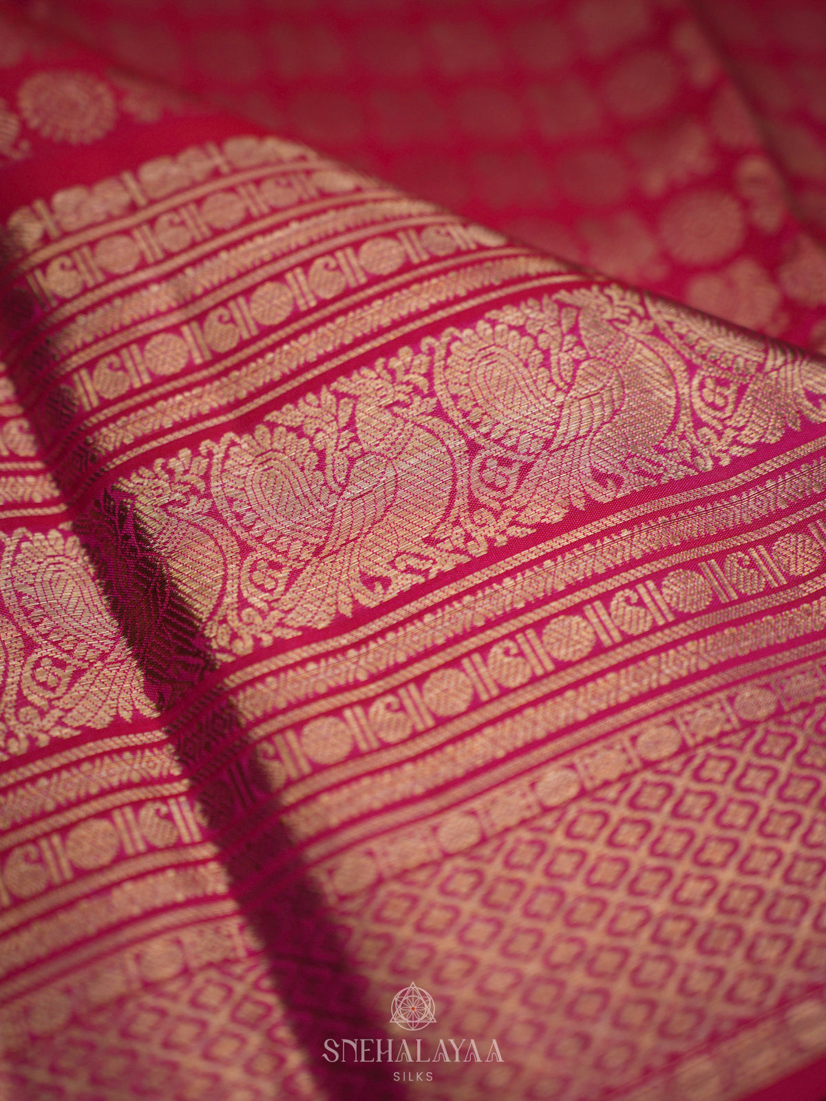 Pink Kanjivaram Silk Saree