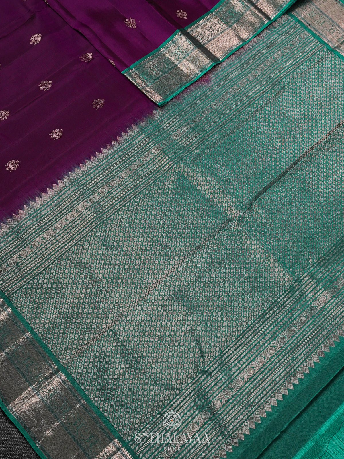 Magenta Purple Kanjivaram Silk Saree