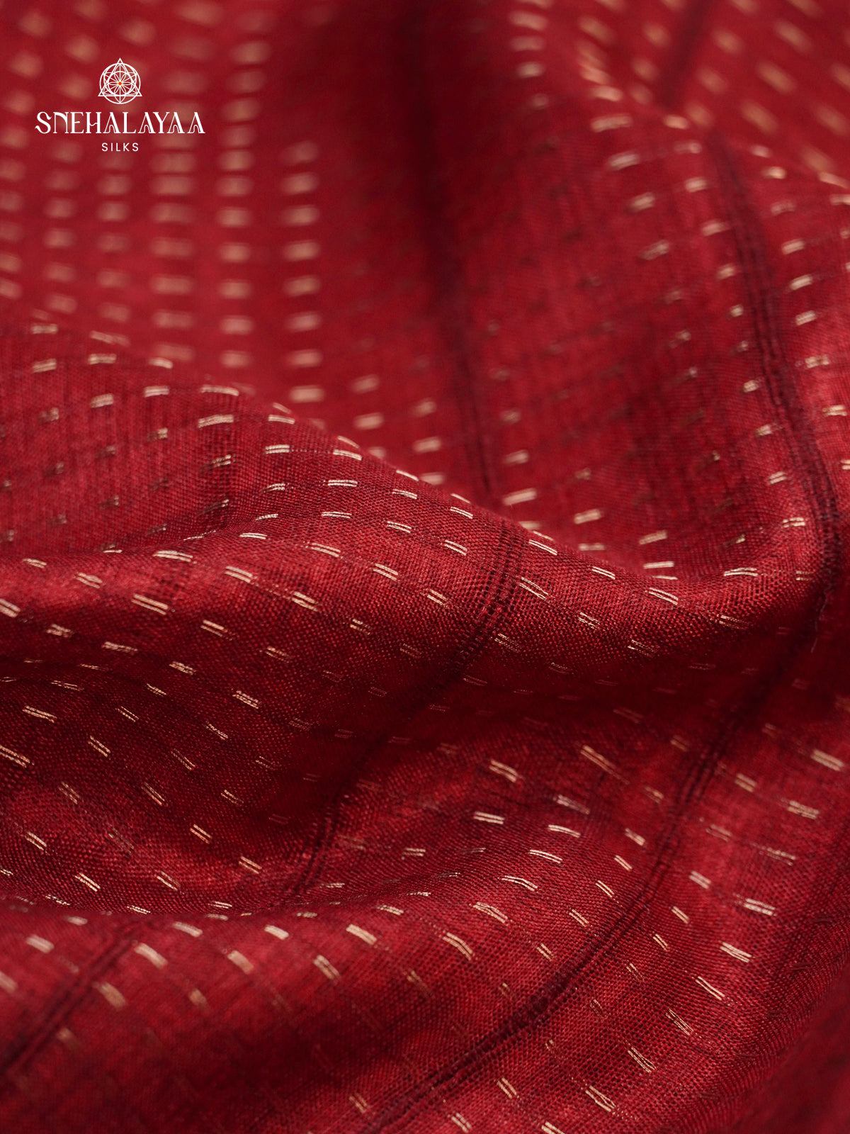 Marron Munga Tussar Embroidery Saree