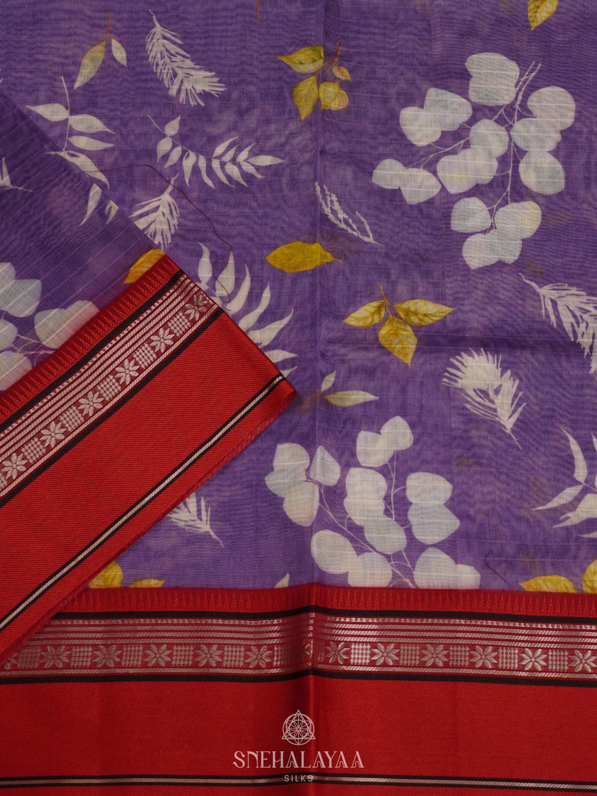 Purple Chanderi Saree