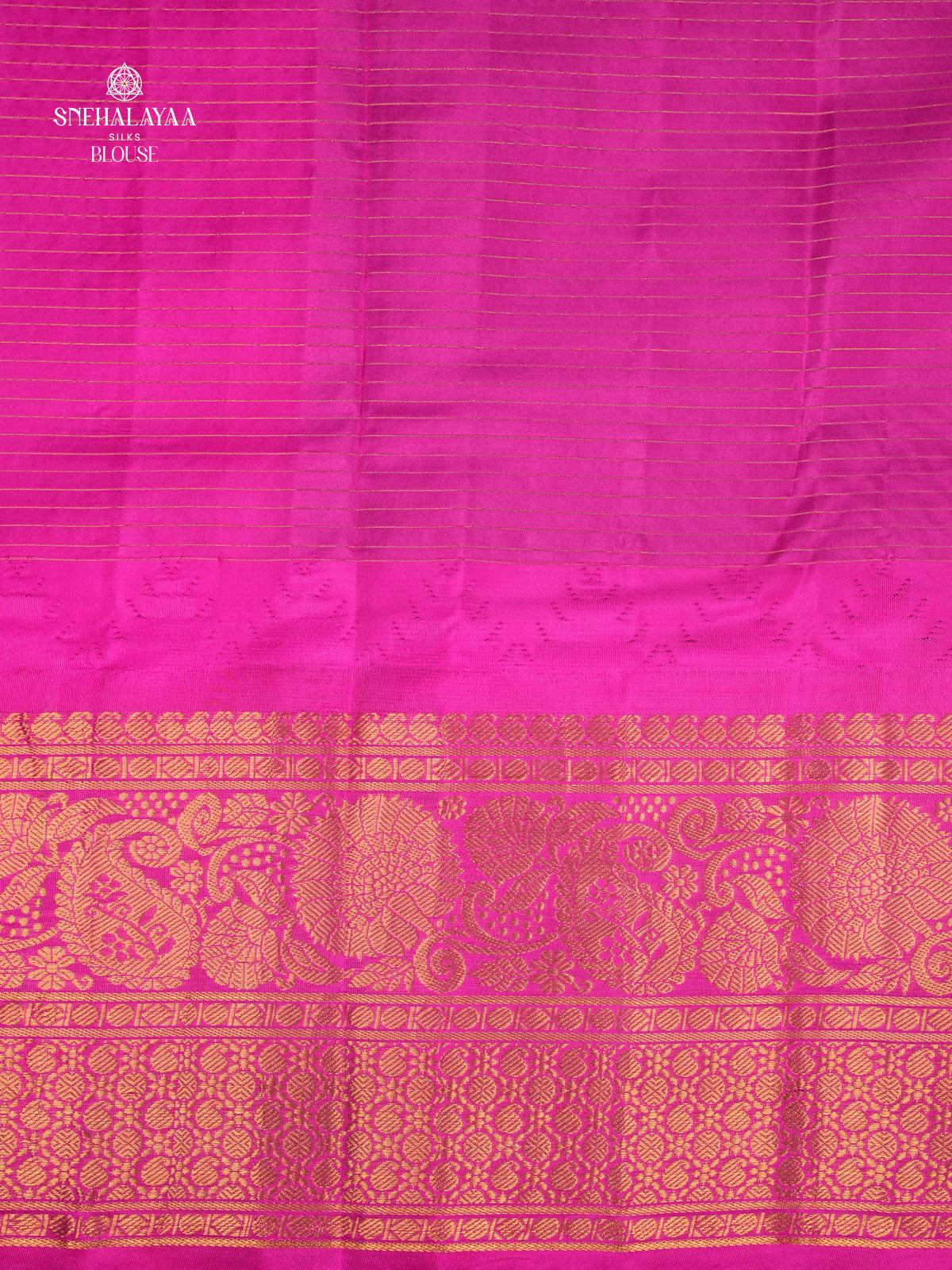 Blue Gadwal Silk Saree