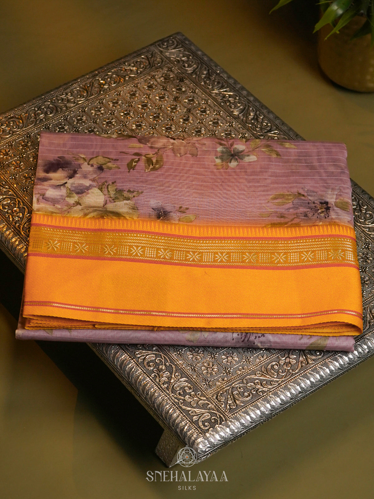 Pale Pink Chanderi Saree