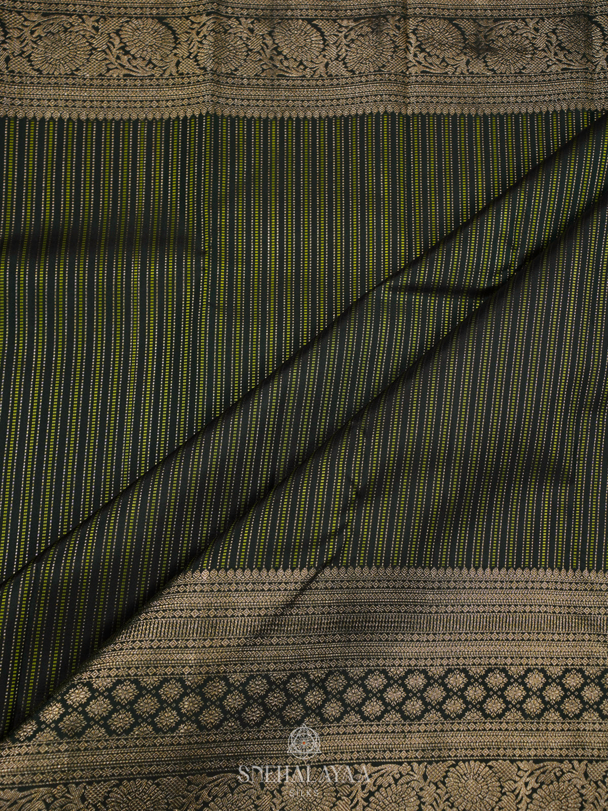 Black Kanjivaram Silk Saree