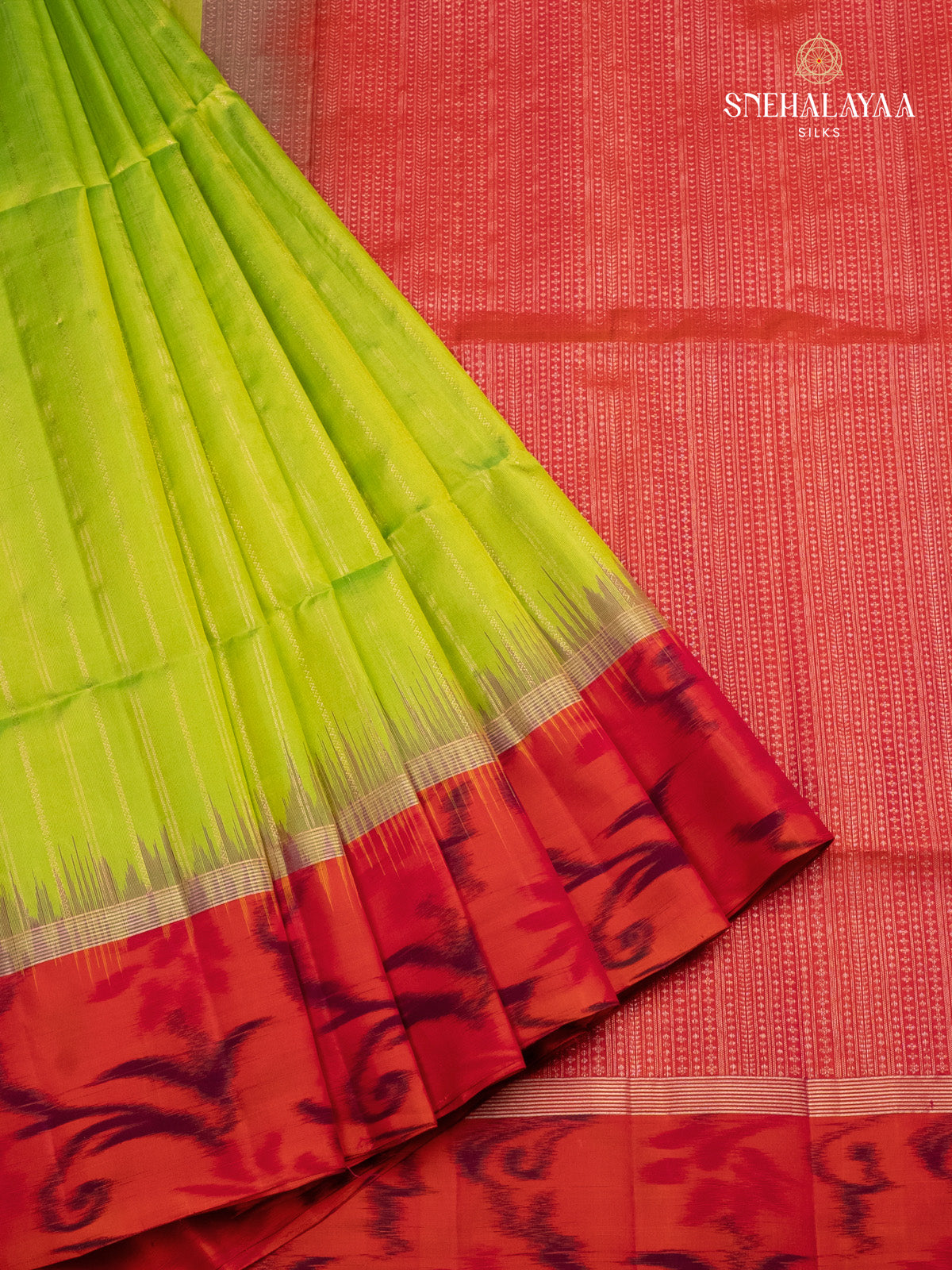 Lime Green Soft Silk