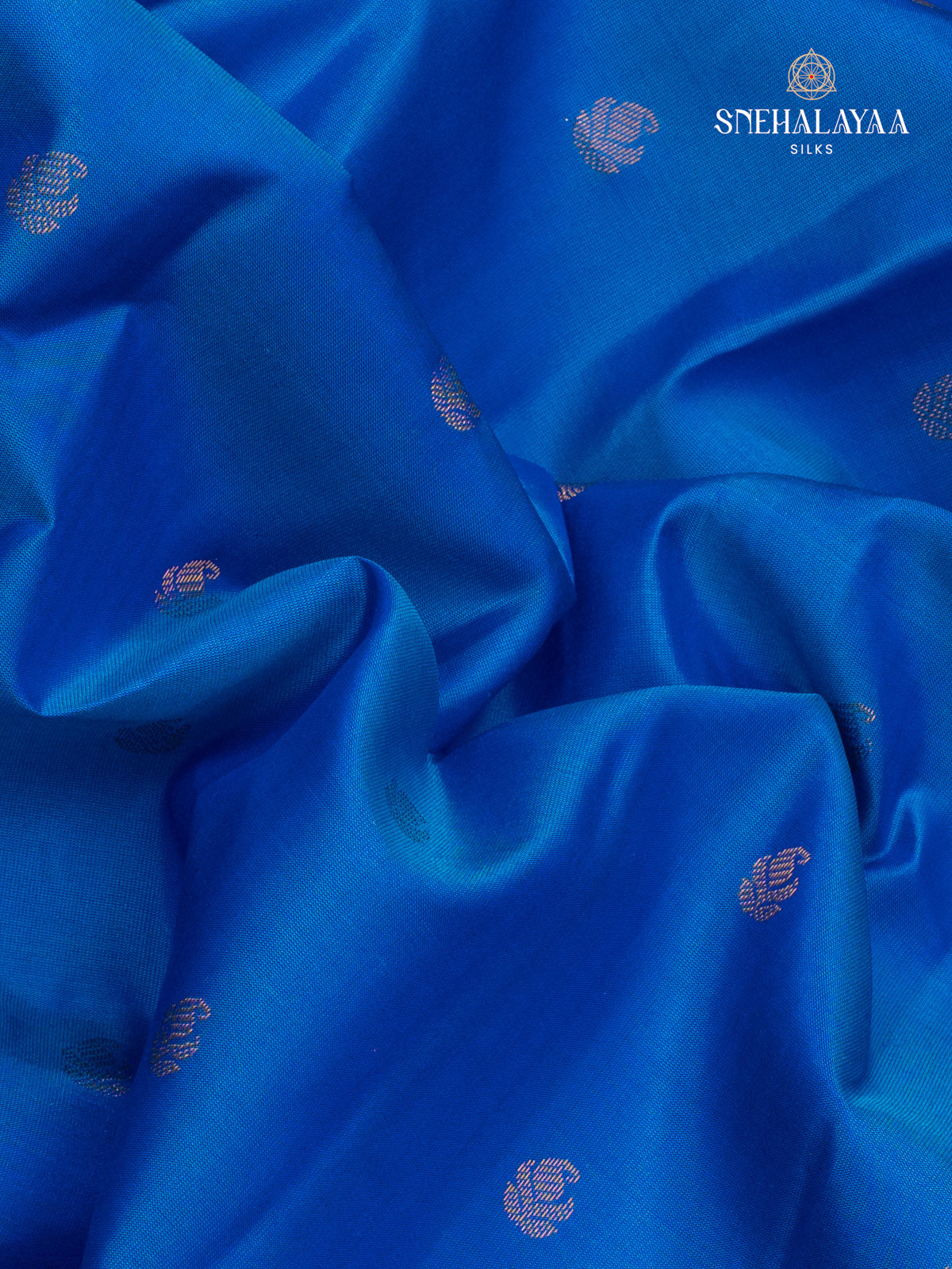 Blue Kanjivaram Silk Saree