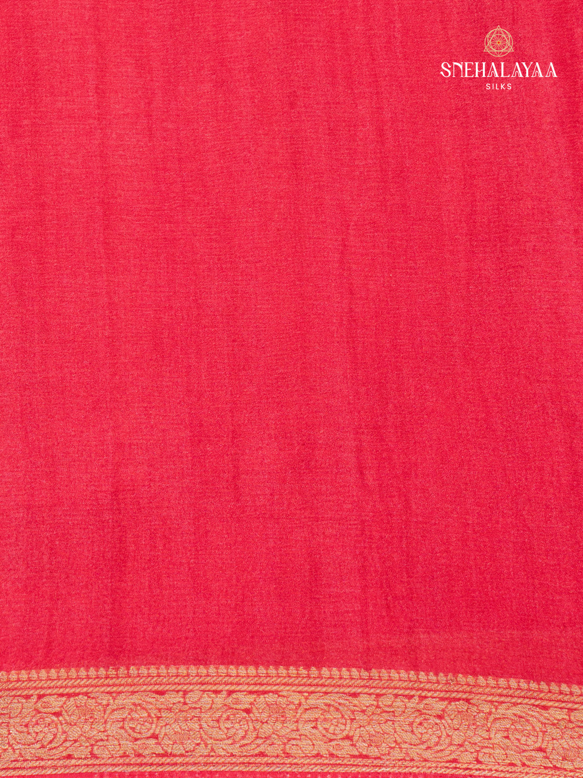 Red Printed Chiffon Saree