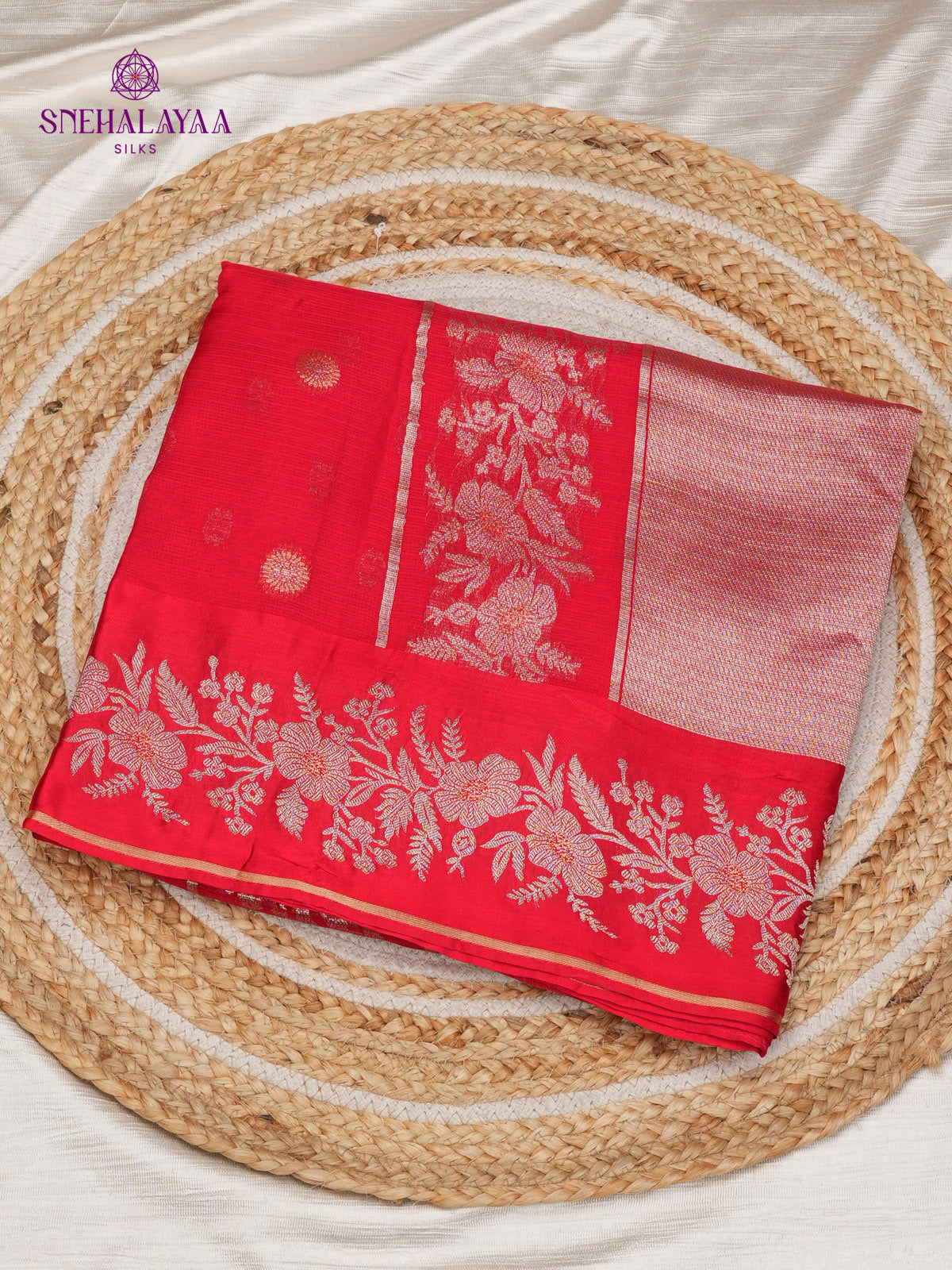 Red Banaras Silk Saree