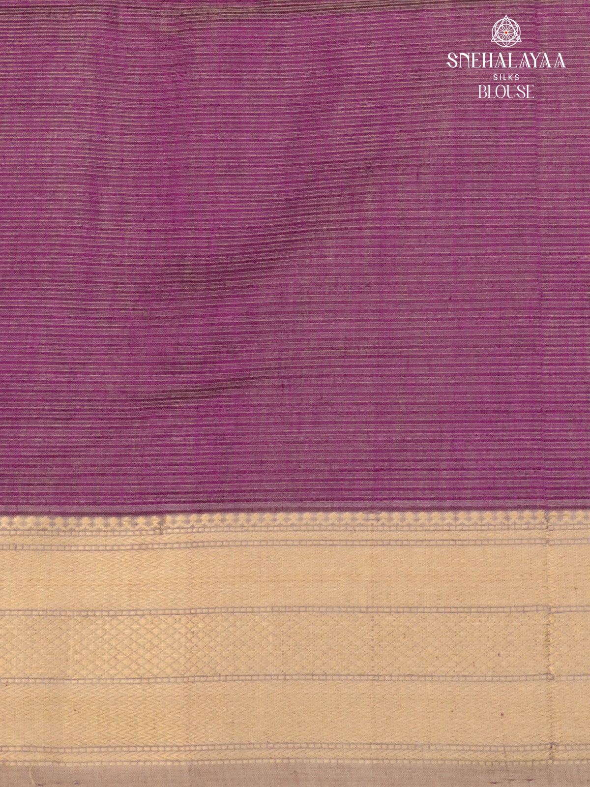Plum Maheshwari Silk Cotton Saree