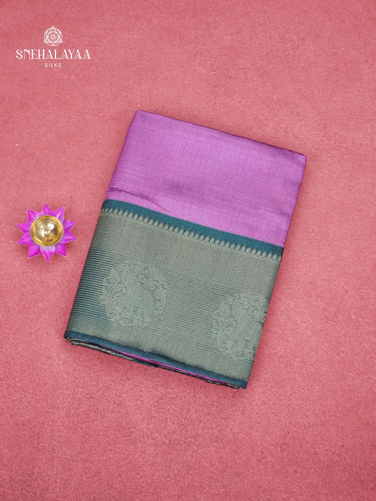 Lavender Jute Saree