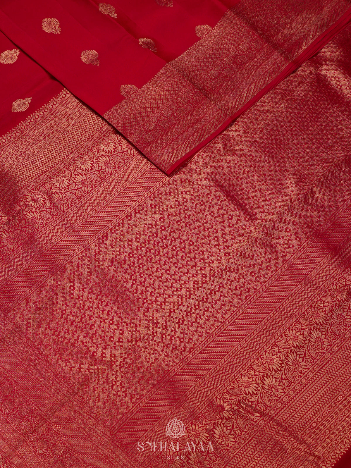 Red kanjivaram Silk Saree