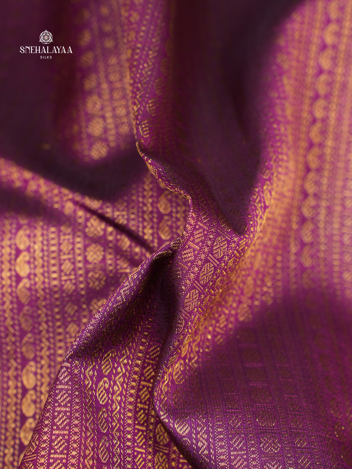 Purple Kanjivaram Silk Saree