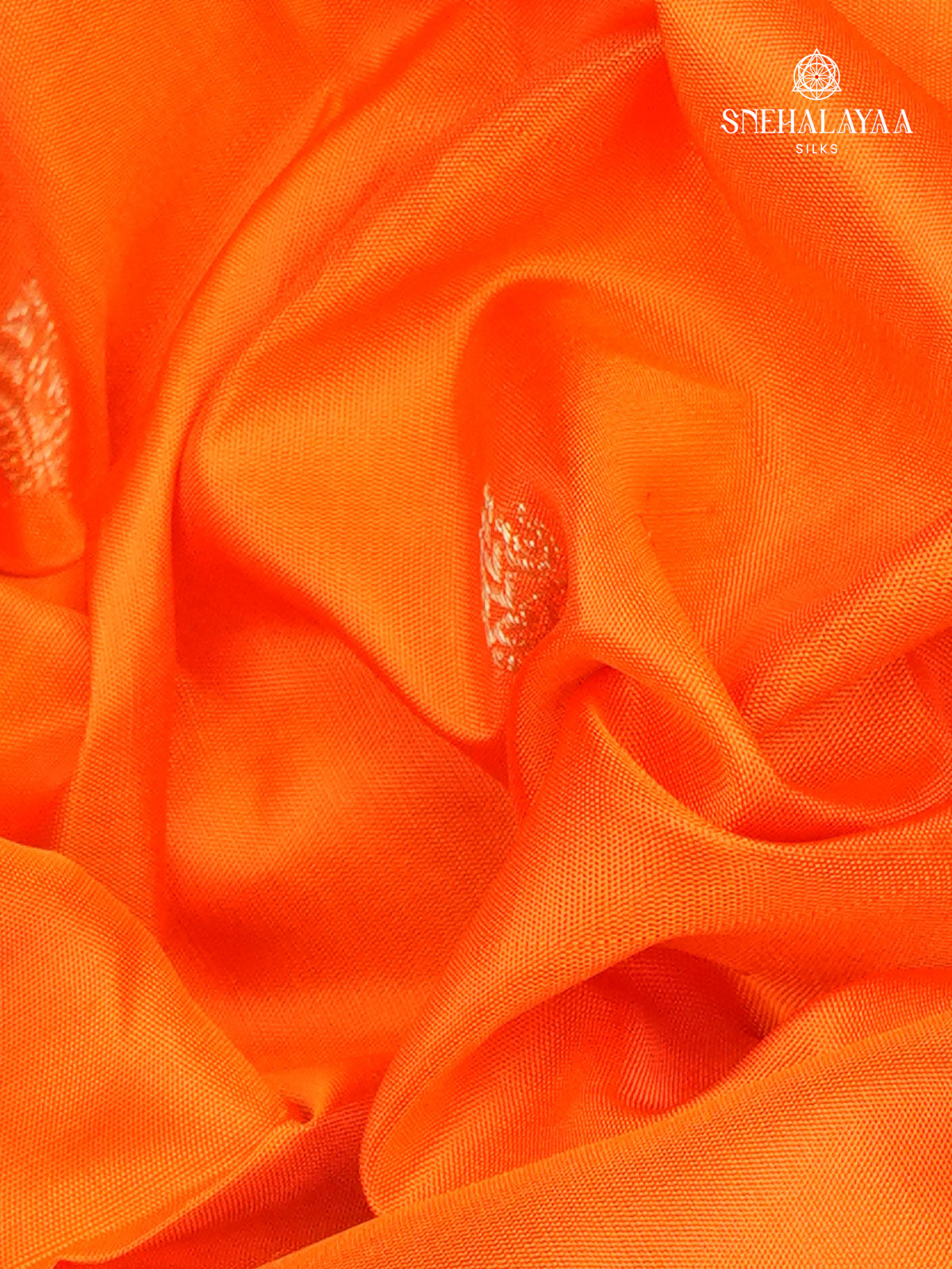Orange Kanjivaram Silk Saree