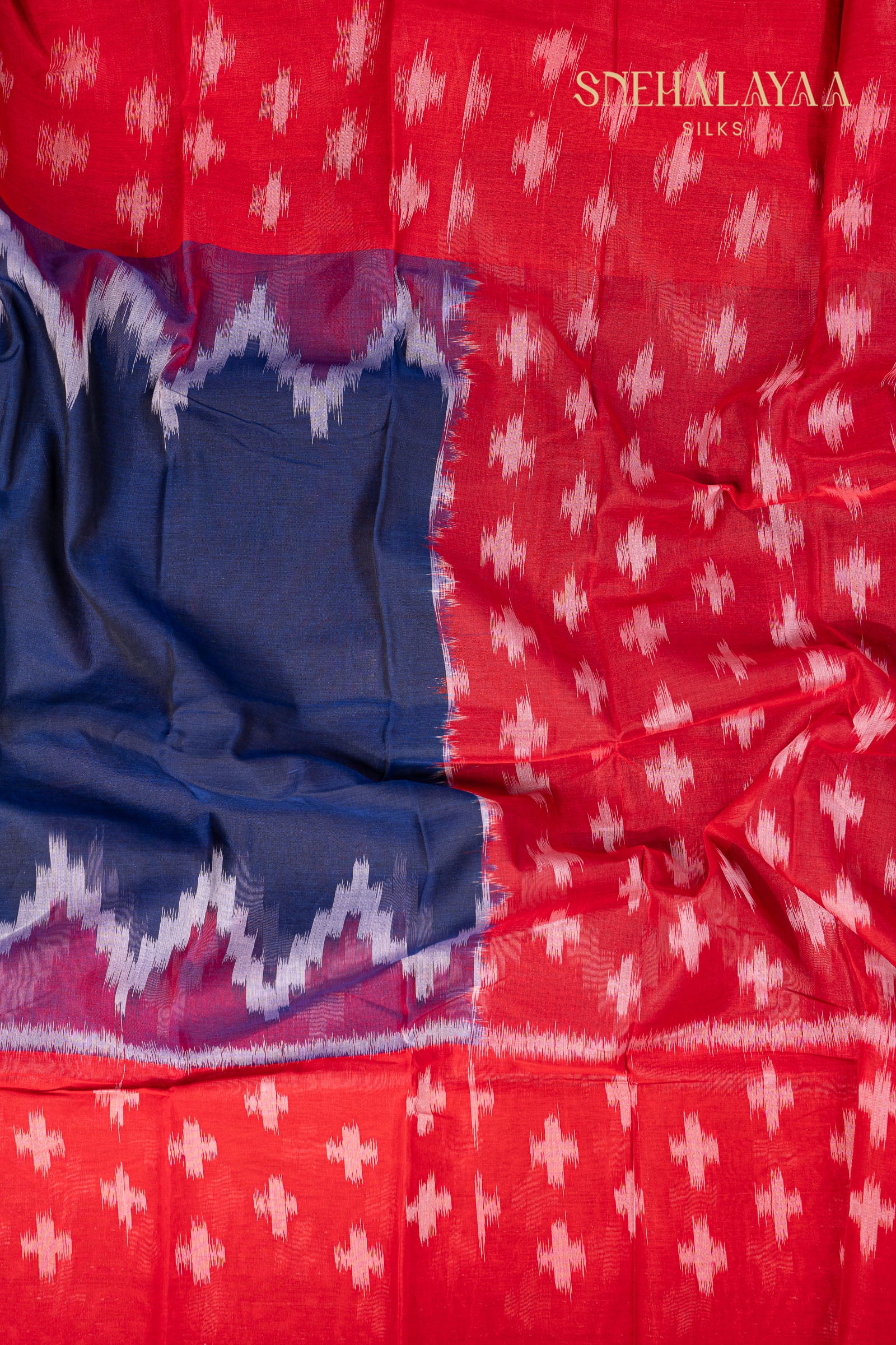 Blue Bengal Cotton Saree