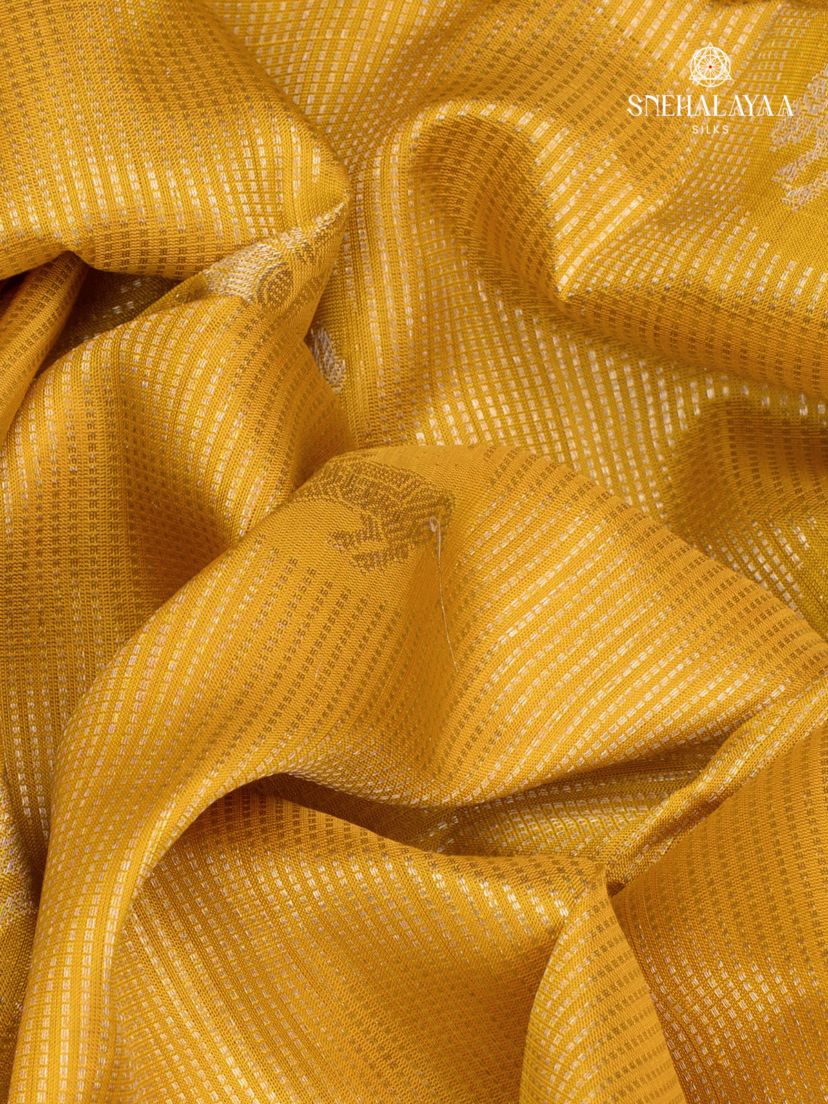Mango Yellow Venkatagiri Silk Saree
