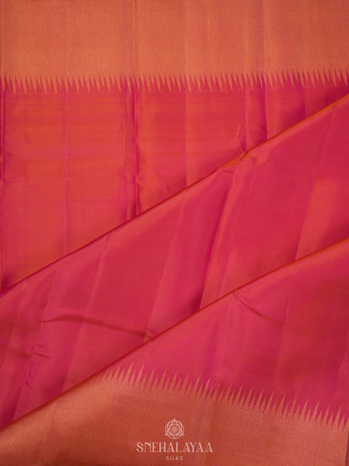 Onion Pink Kanjivaram silk saree