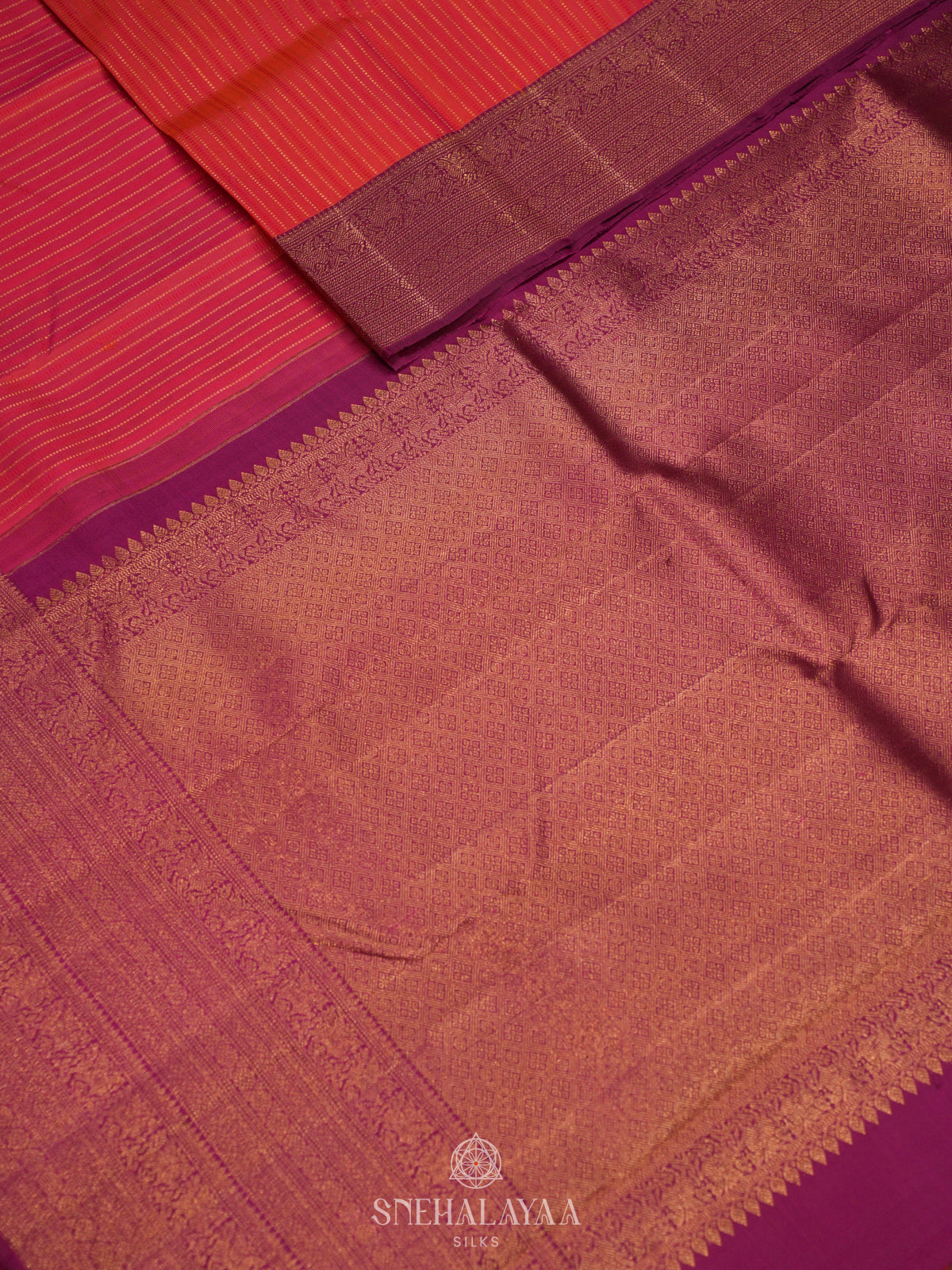Fuchsia Pink Kanjivaram Silk Saree