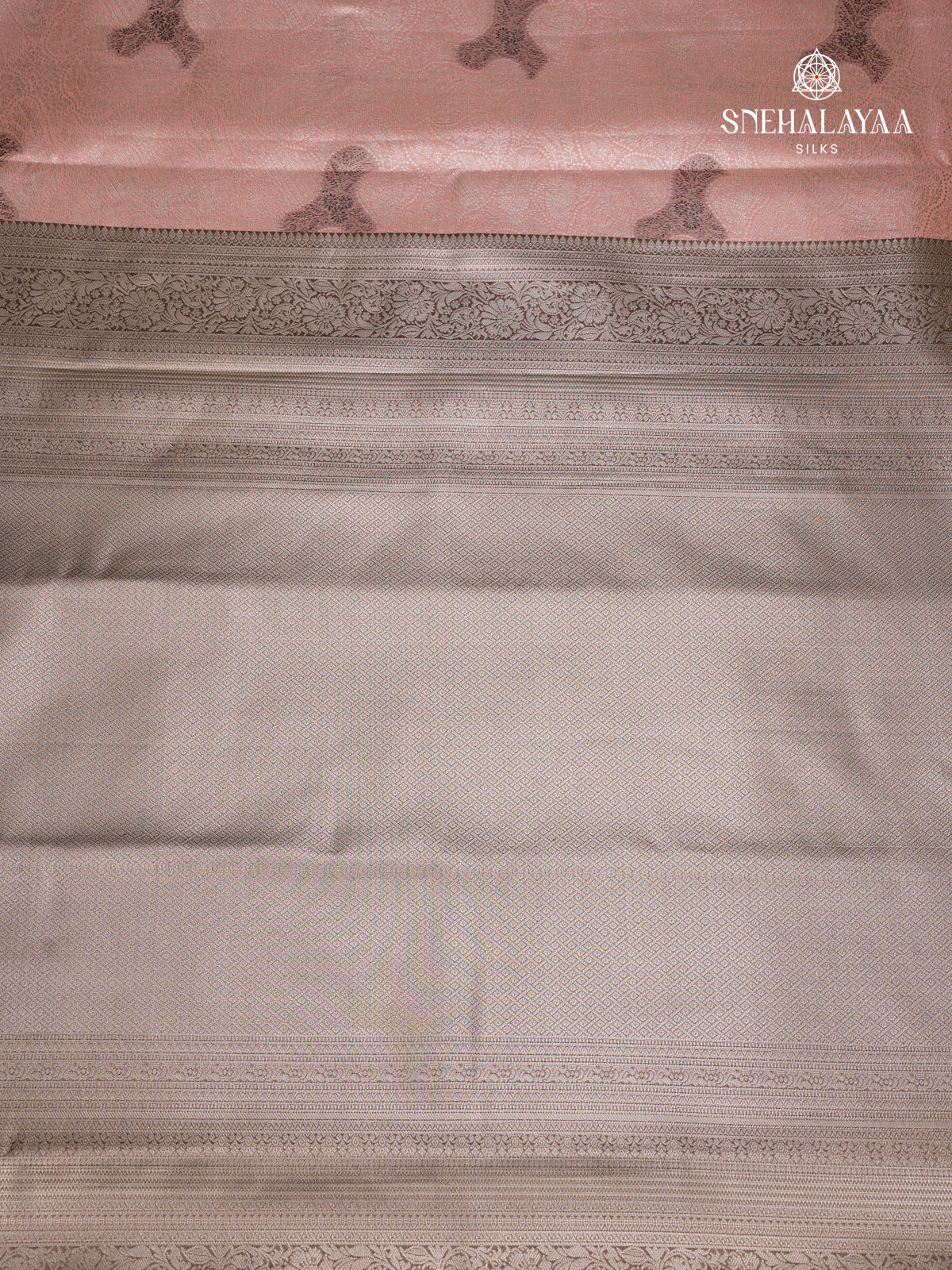 Cream Art Silk Saree