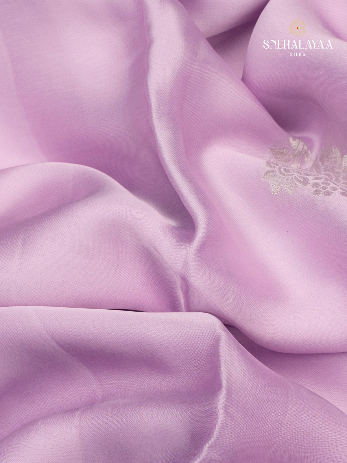 Purple Satin Banaras Silk Saree