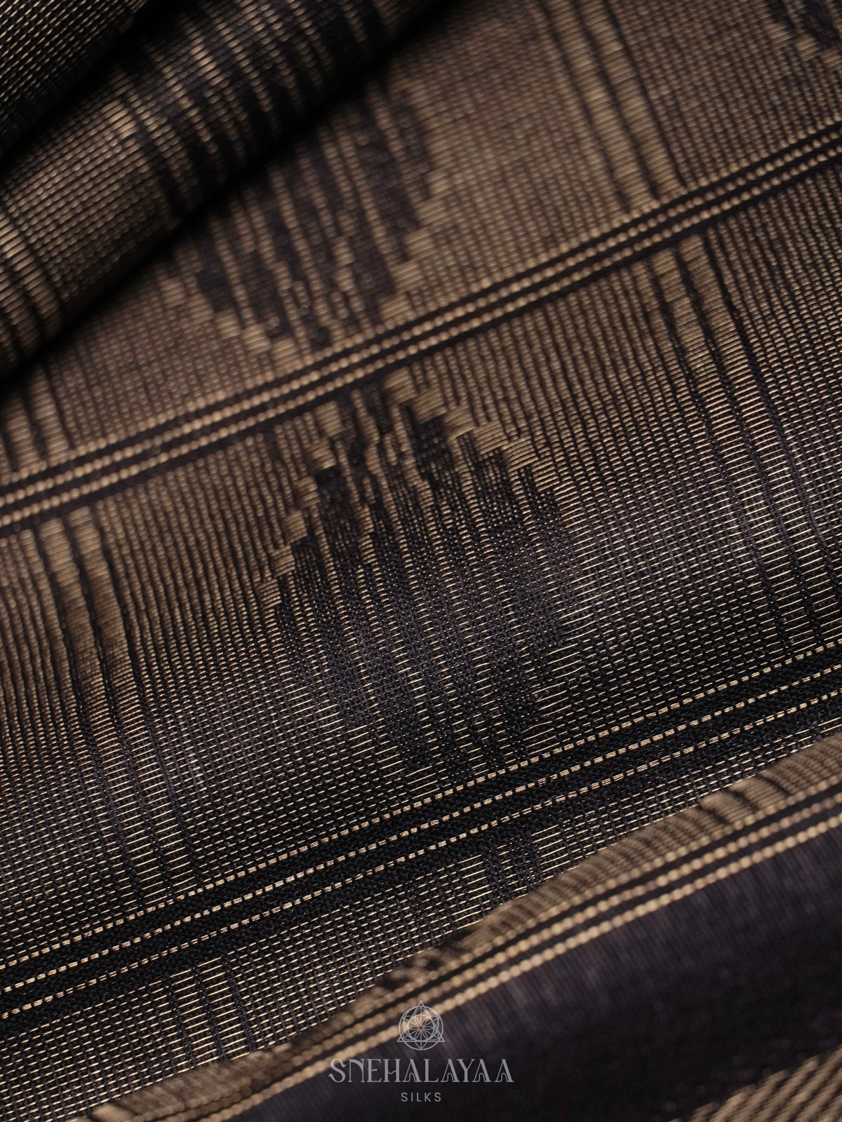 Black Bamboo Silk Saree