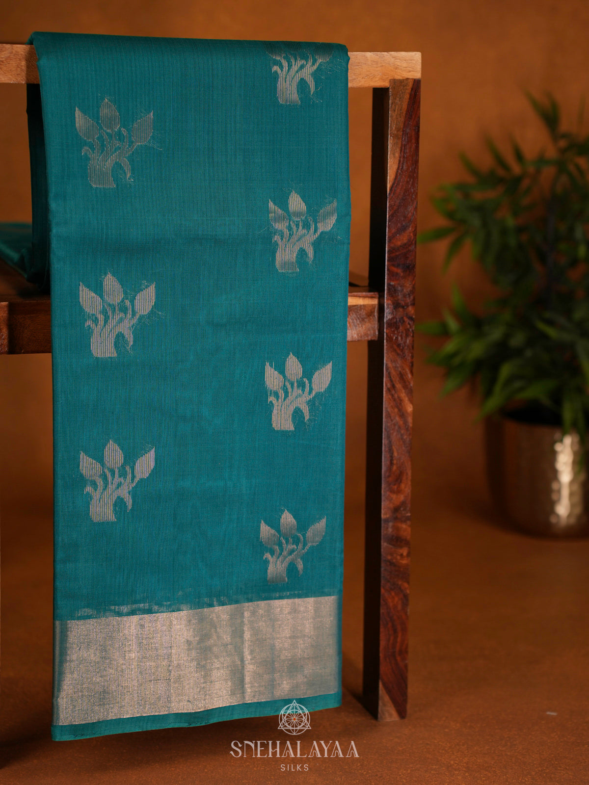 Blue Kanchi Silk Cotton Saree