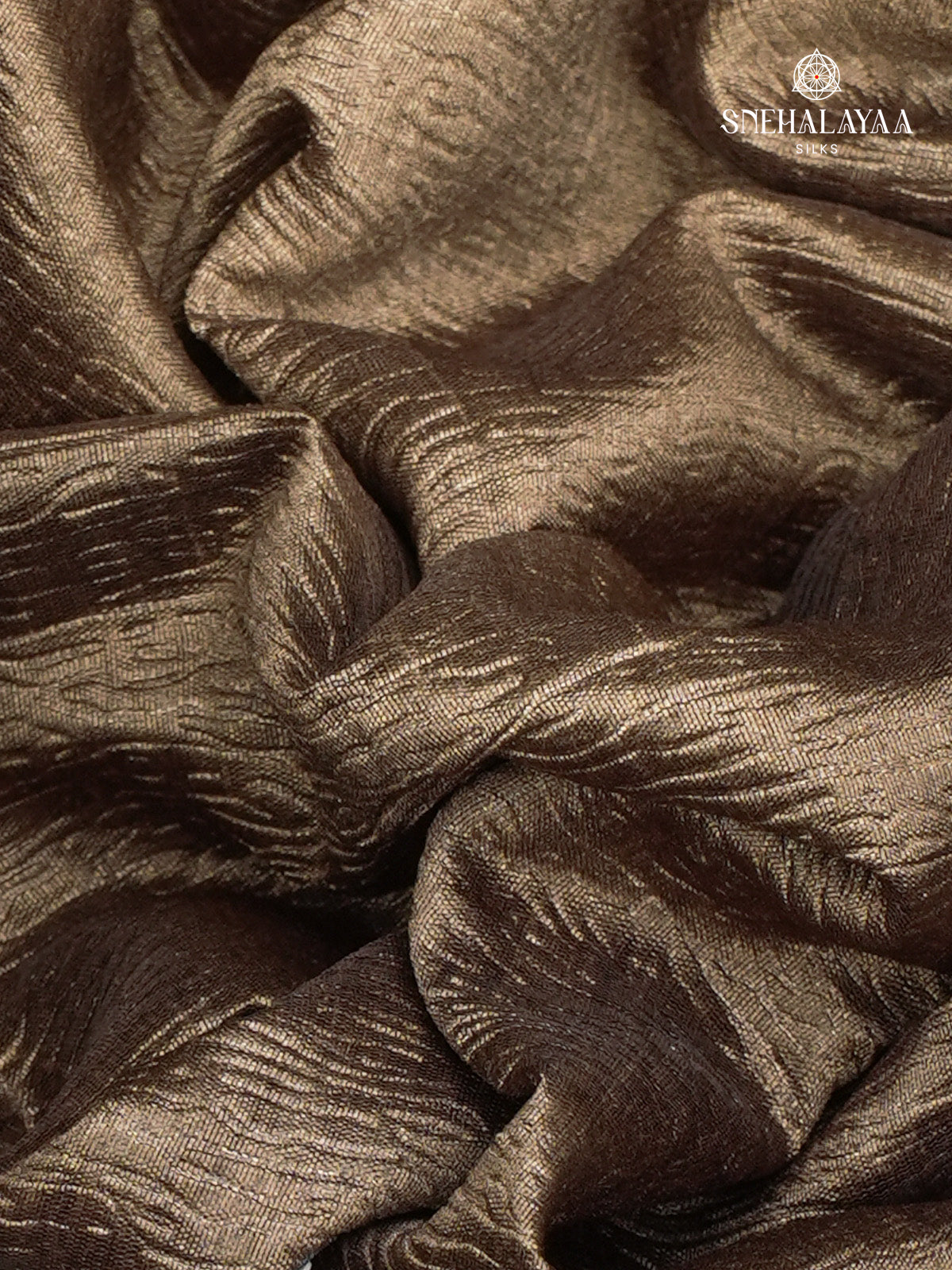 Bronze Crush Embroidery Saree