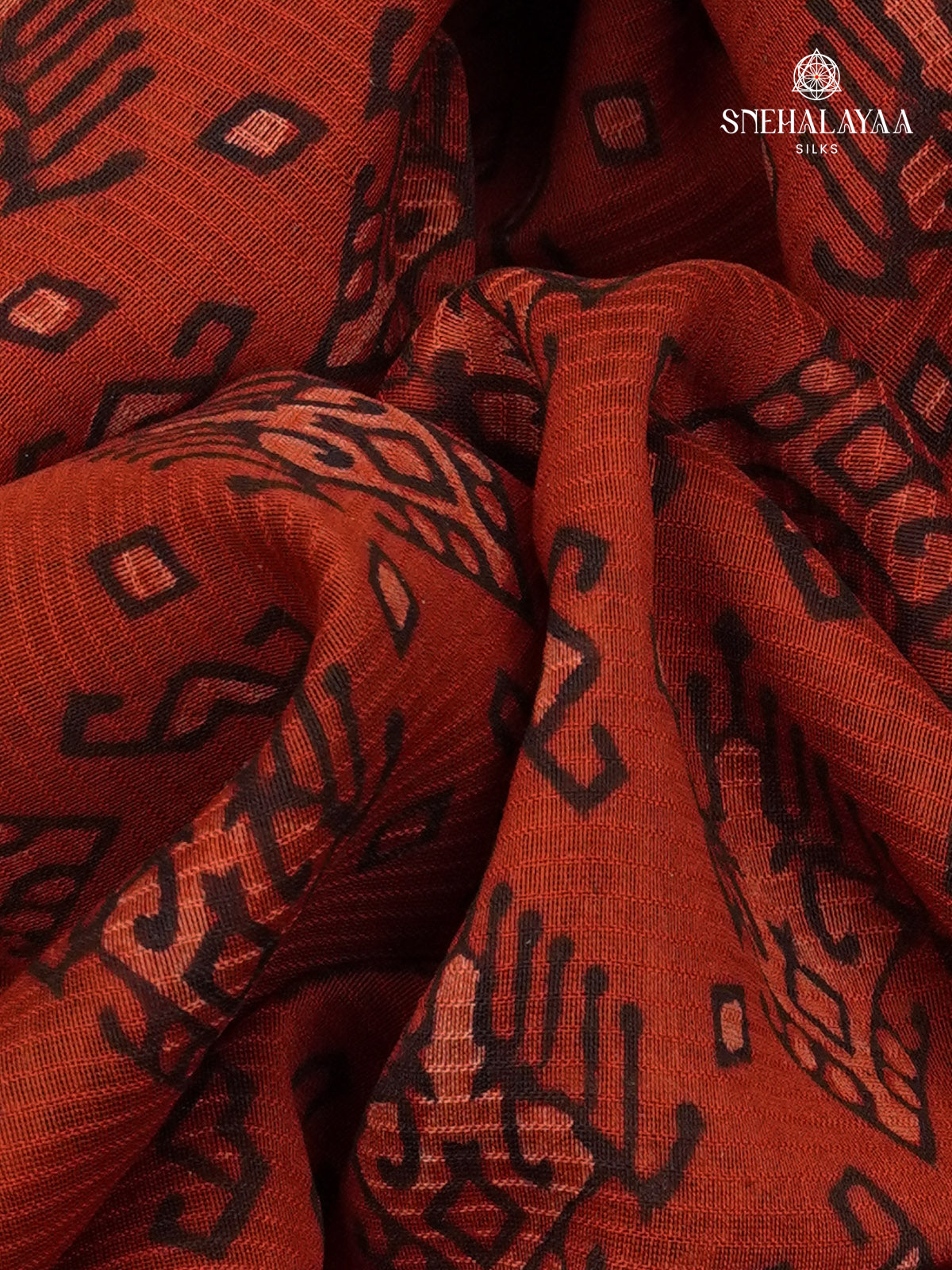 Maroon Chanderi Saree