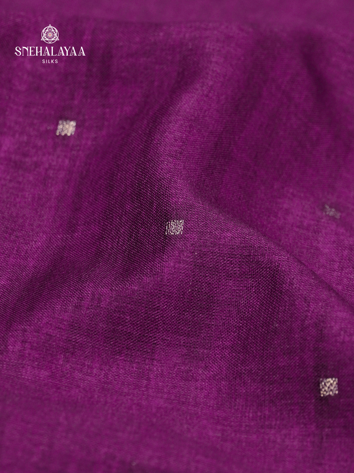 Purple Munga Tussar Embroidery Saree