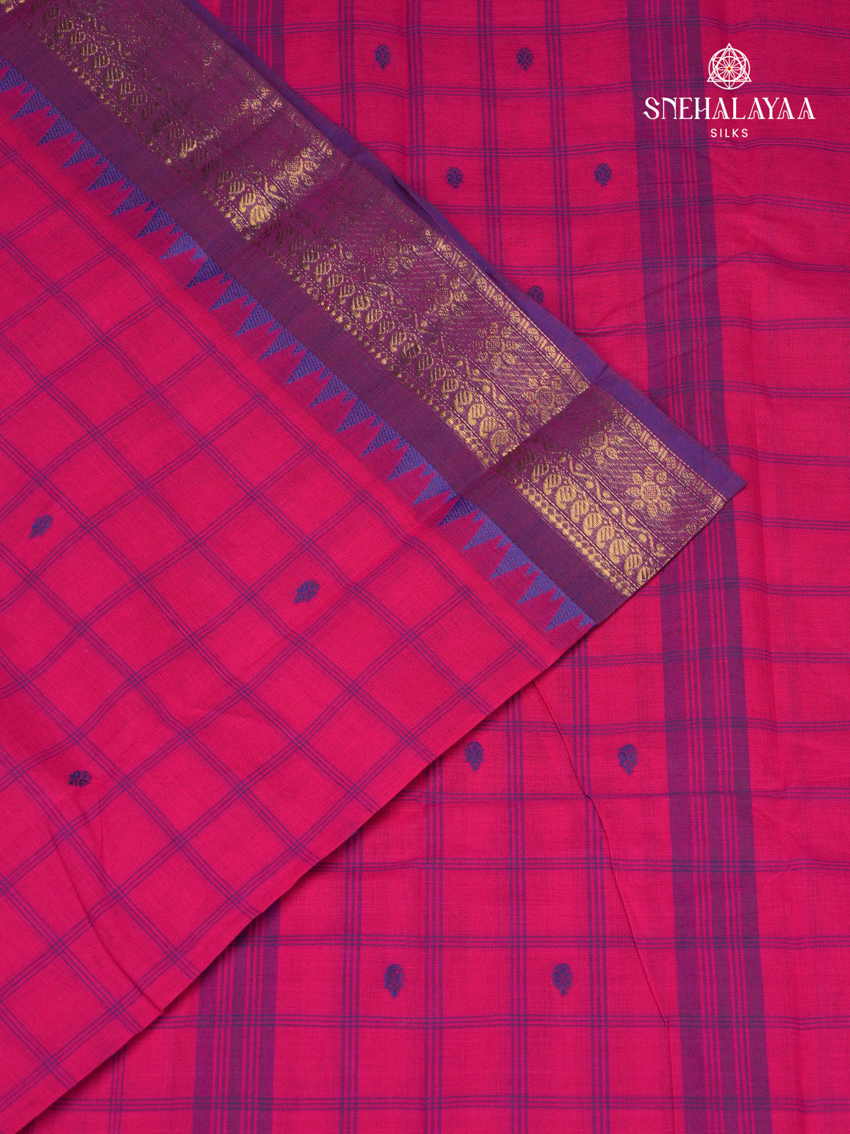 Rani Pink Kanchi Cotton Saree