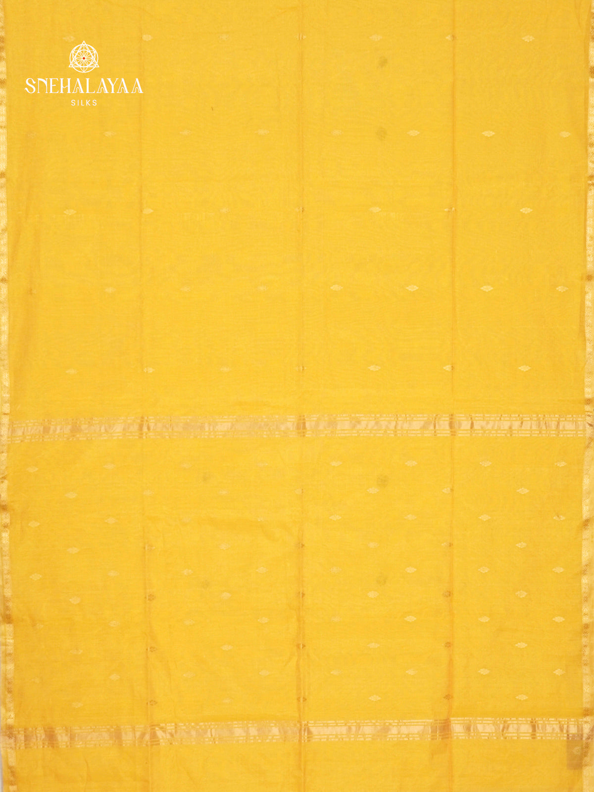 Mango Yellow Maheshwari Silk Cotton Saree